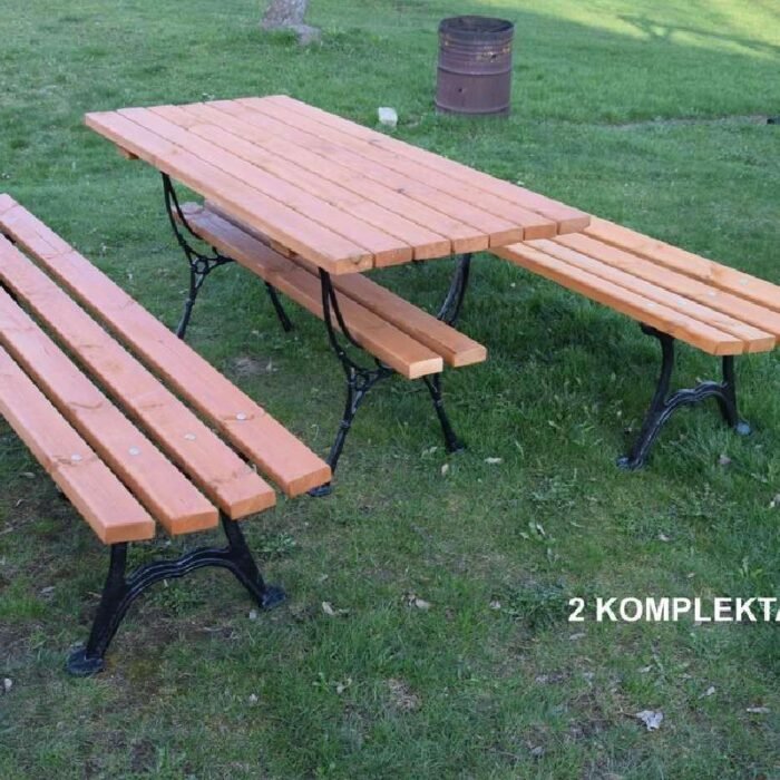 Stalo ir suolų komplektai