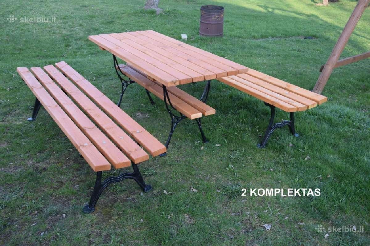 Stalo ir suolų komplektai